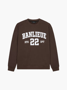 UNIVERSITY SWEATER | BROWN / IVORY WHITE