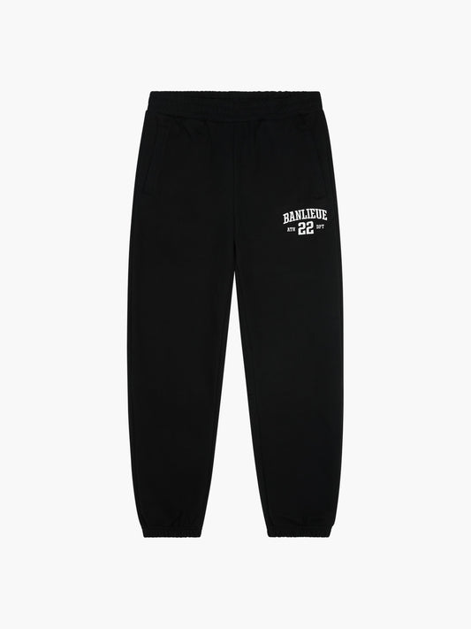 UNIVERSITY  SWEATPANTS | BLACK / IVORY WHITE