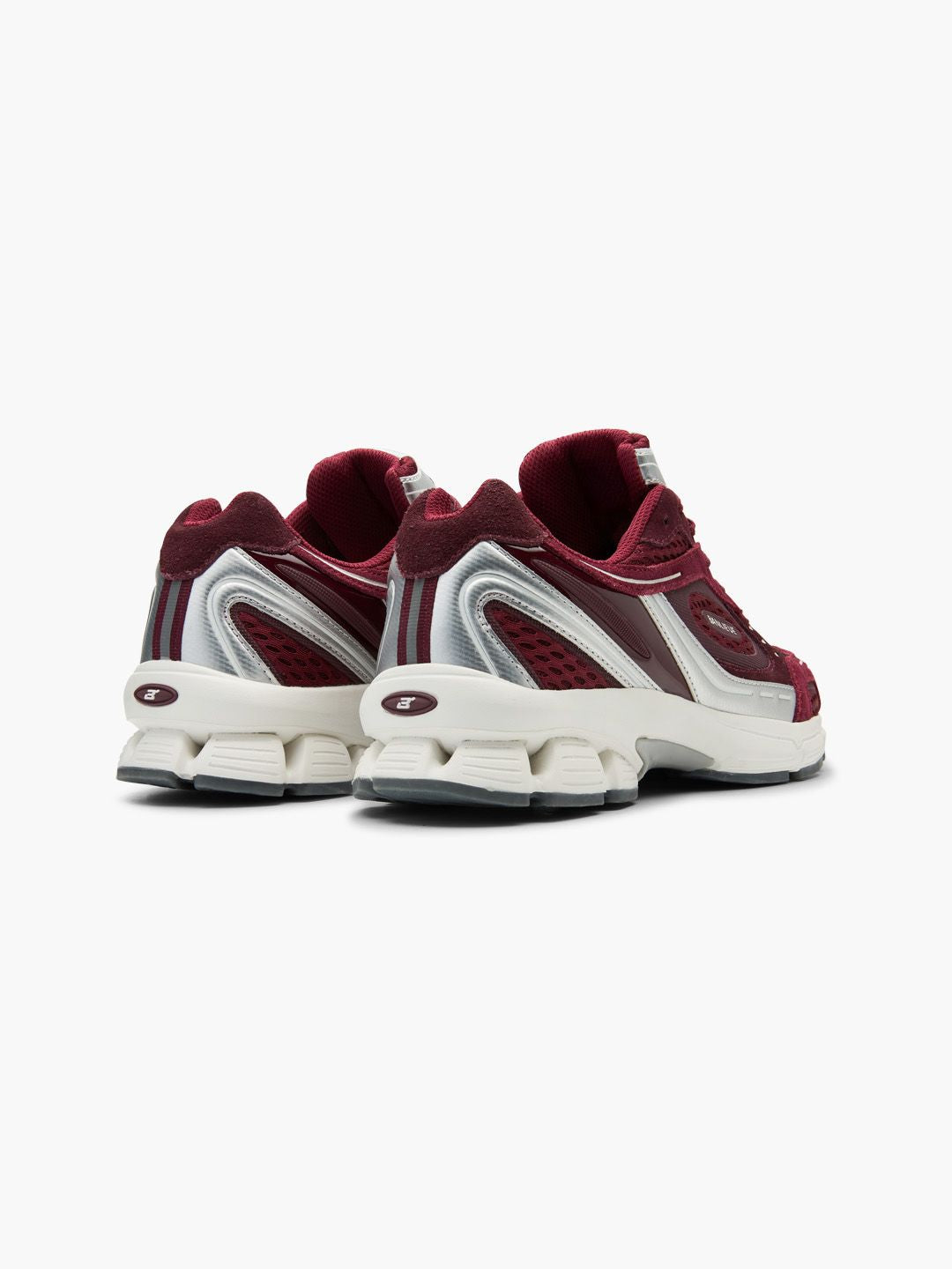 BANLIEUE SNEAKER (SUEDE) | BURGUNDY RED / METALLIC SILVER / CORE WHITE
