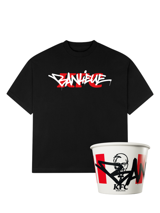 BANLIEUE + KFC T-SHIRT | BLACK