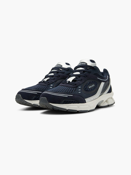 BANLIEUE SNEAKER (SUEDE) | NAVY BLUE / METALLIC SILVER / CORE WHITE