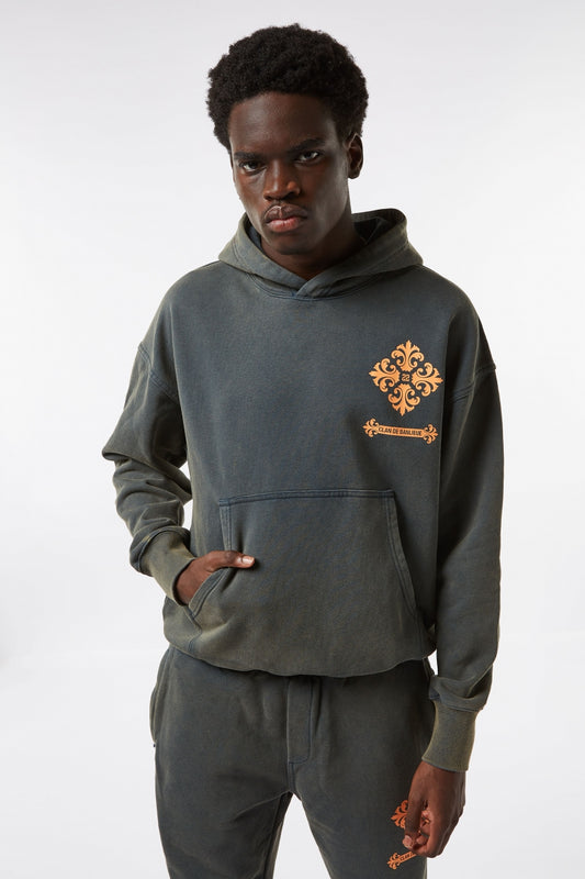 NOTRE TEMPS HOODIE | WASHED SEA MOSS