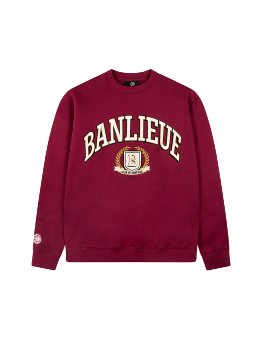 Crest Sweater | Bordeaux